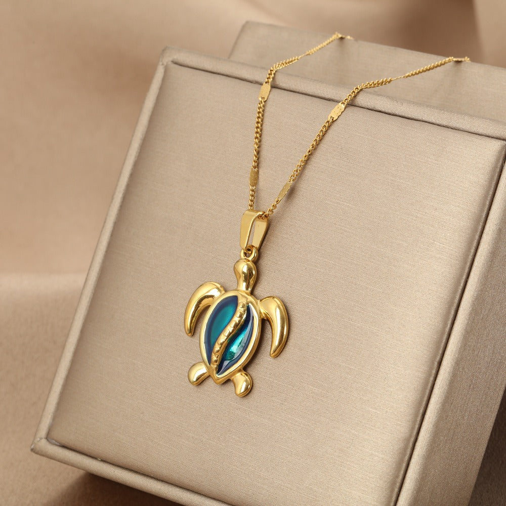 Collier Tortue Bleue Rêves de l&
