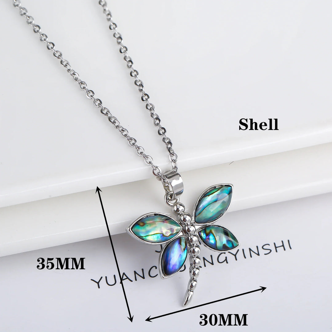 Collier Pendentif en Coquillage Naturel - Papillon