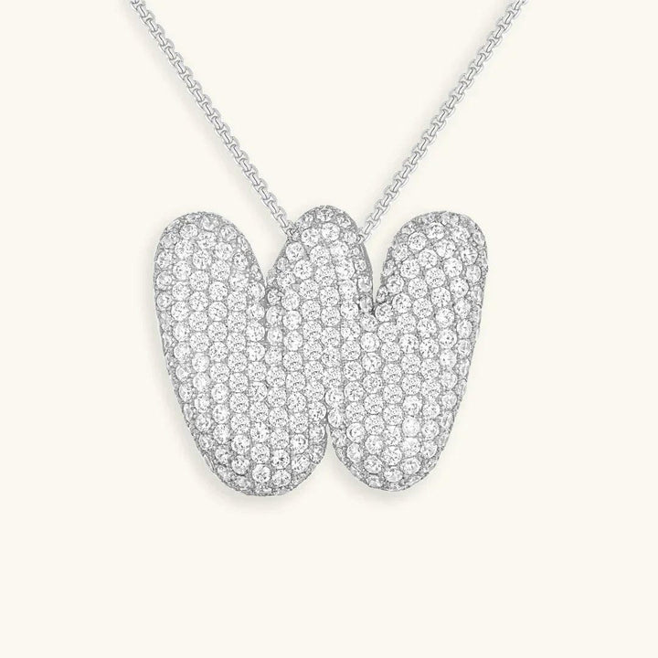 Collier Initial en Cristaux Boules