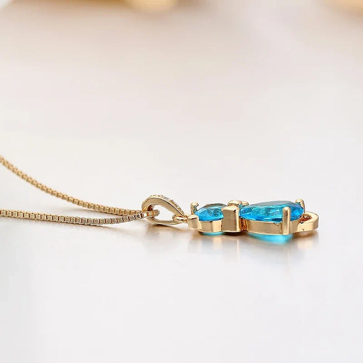 Collier Pendentif en Cristal Chat