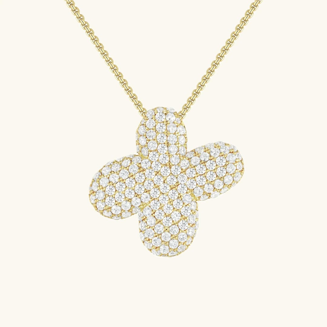 Collier Initial en Cristaux Boules