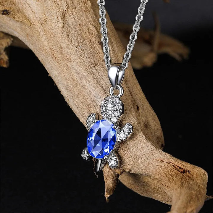 Collier Magnifique en Forme de Tortue de Mer avec Boucles d&