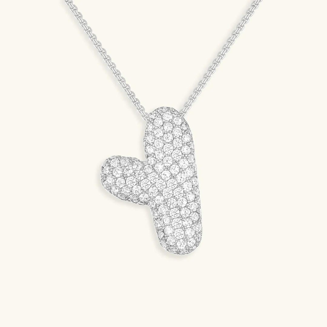 Collier Initial en Cristaux Boules