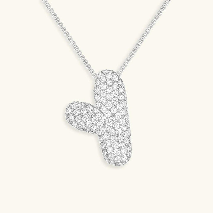 Collier Initial en Cristaux Boules