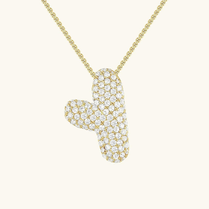 Collier Initial en Cristaux Boules