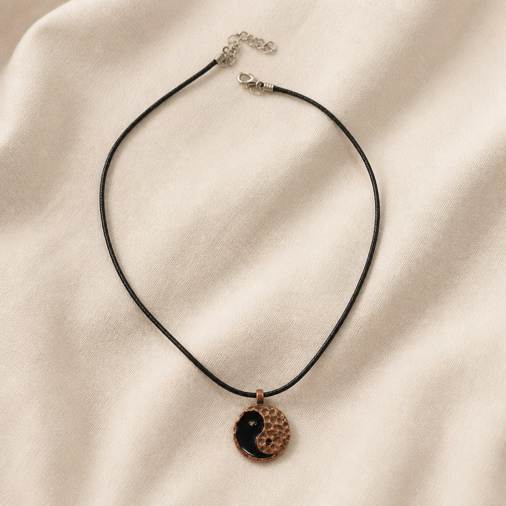Collier Pendentif Charme Yin et Yang