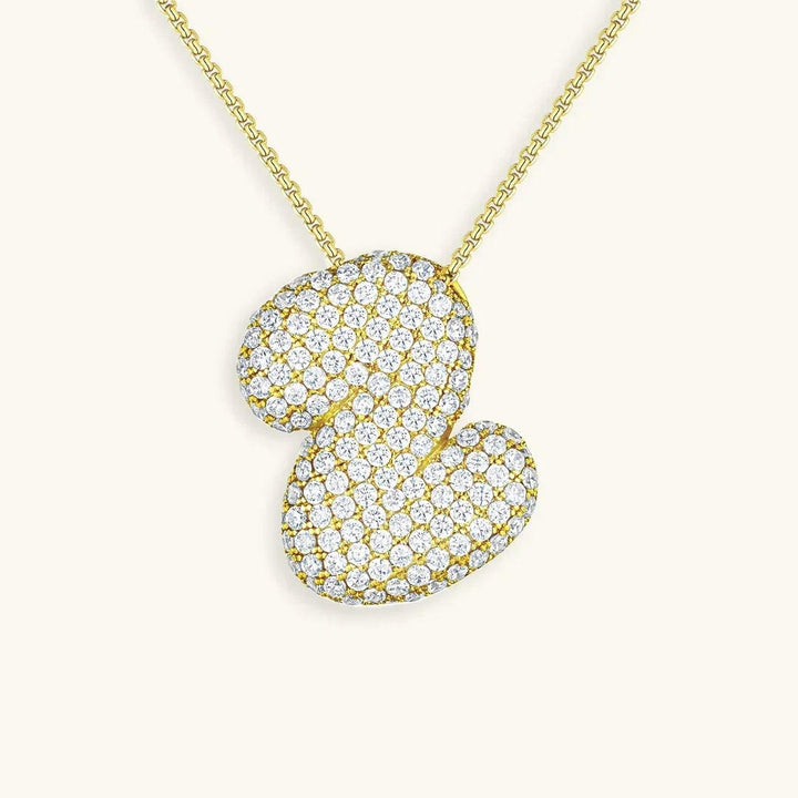 Collier Initial en Cristaux Boules