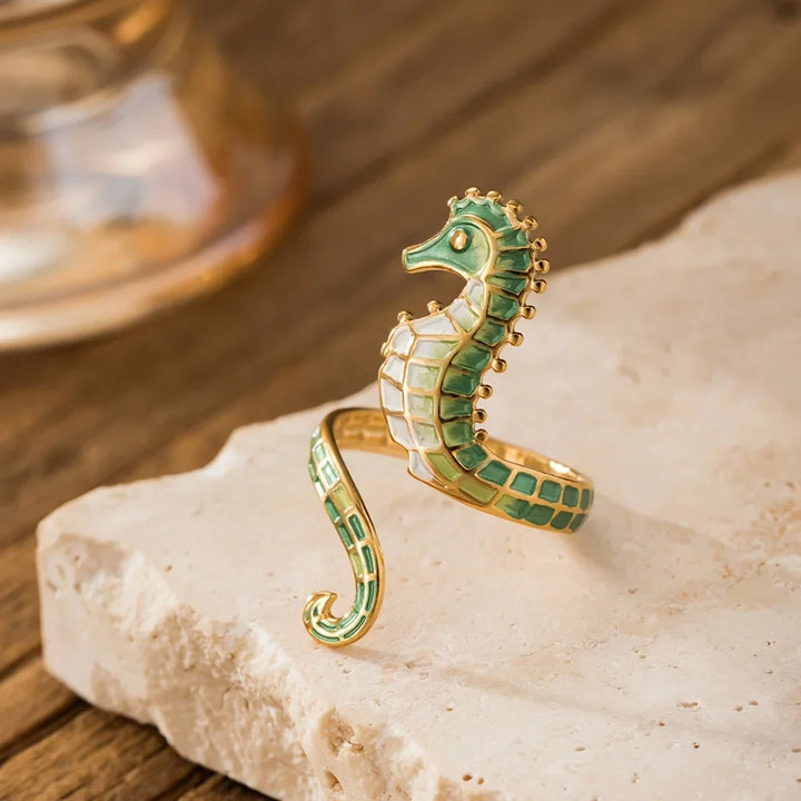 Bague Ajustable Hippocampe Rêves Marins