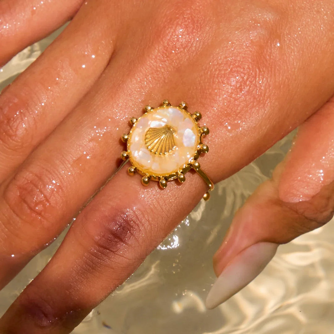 Bague Énonciation Coquillage Étoile de Mer