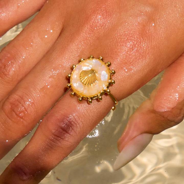 Bague Énonciation Coquillage Étoile de Mer