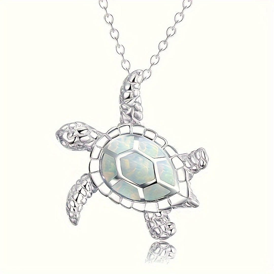 Collier Pendentif Tortue Éclatante