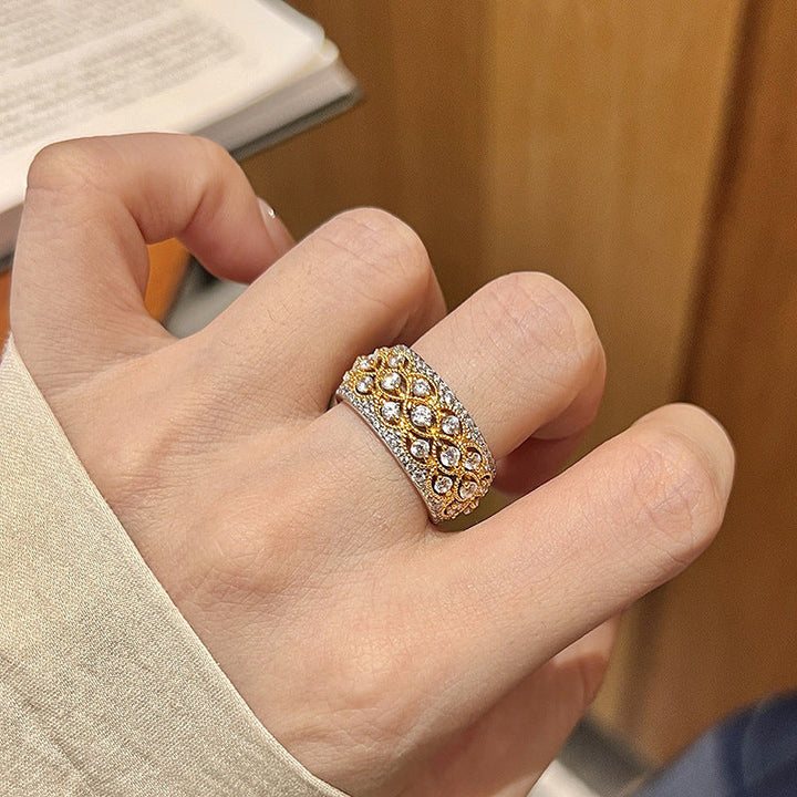 Bague Harmonie en Or Pavé