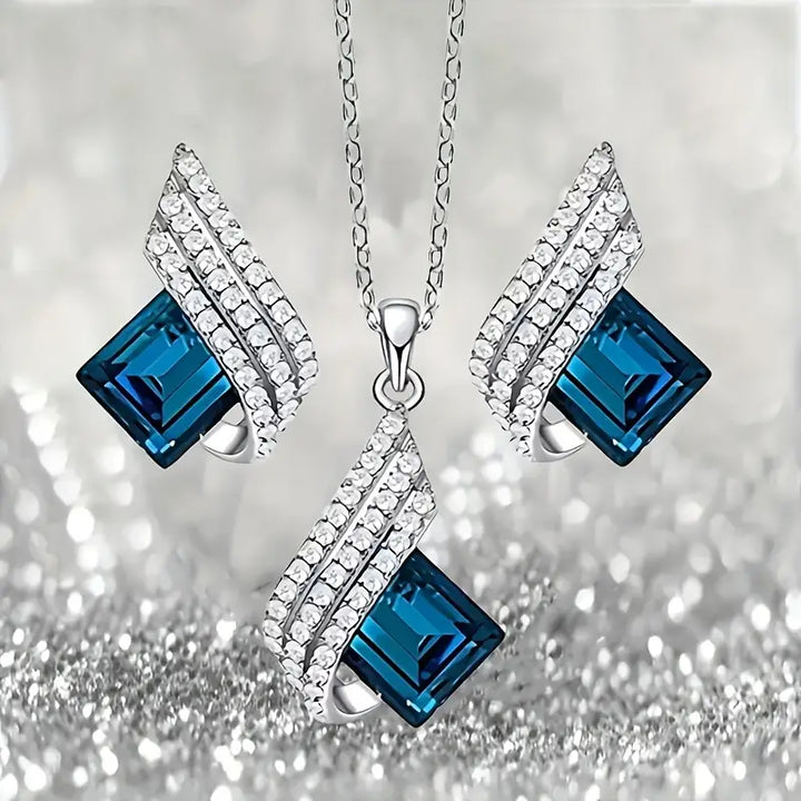 Brienne Solazure Jewellery Set | White Gold
