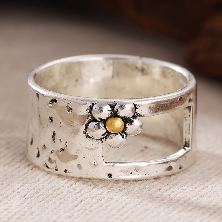Bague Affirmation Fleur Artisanale