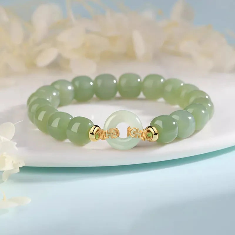 Bracelet Tendance en Jade Vert