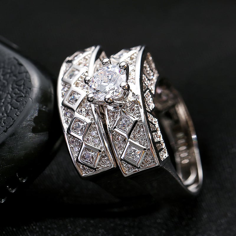 Ensemble de Bagues en Zircon Vent Froid