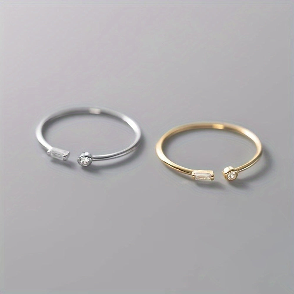 Bague en Zirconium Minimaliste