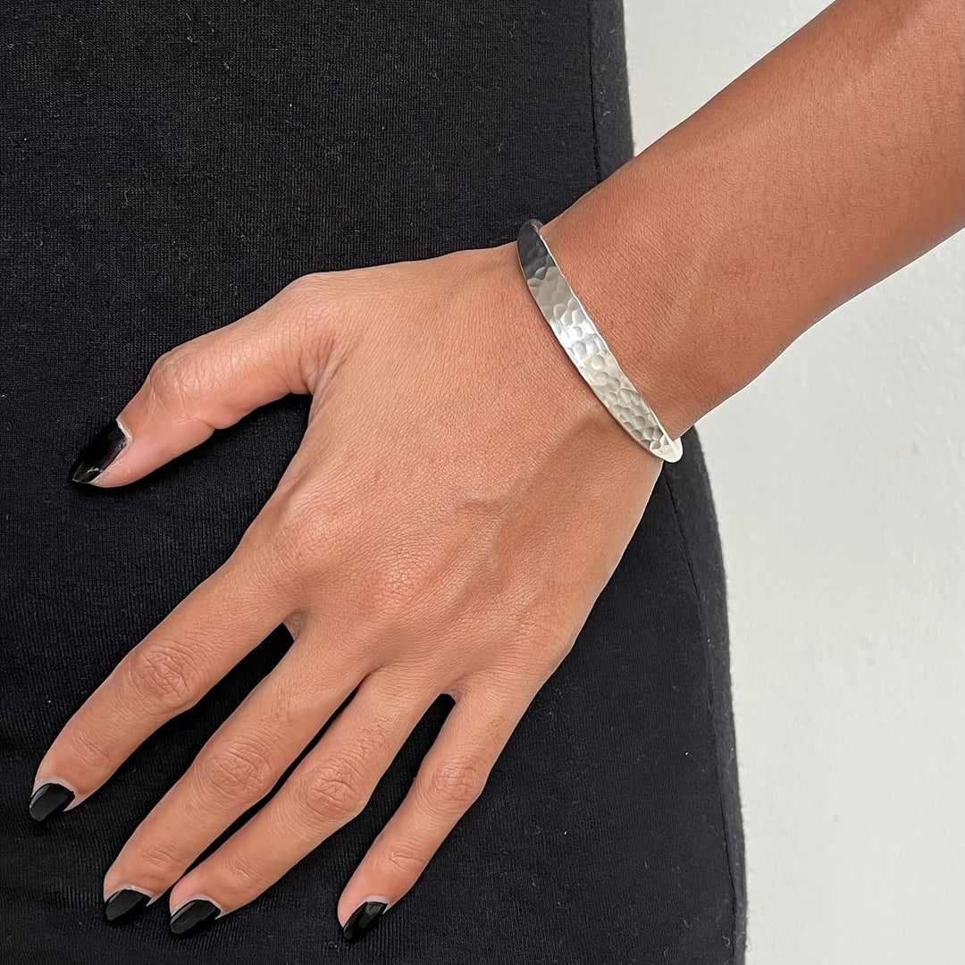 Bracelet Boho en Argent Marteau