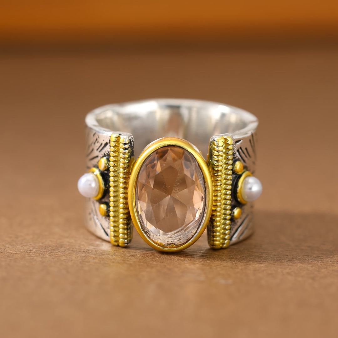 Bague Large en Zirconium Intemporelle