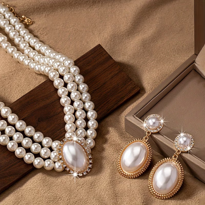 Ensemble de Bijoux en Perles Élégantes