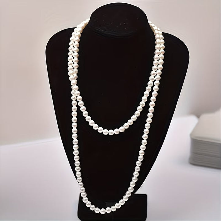 Collier Intemporel à Double Perle