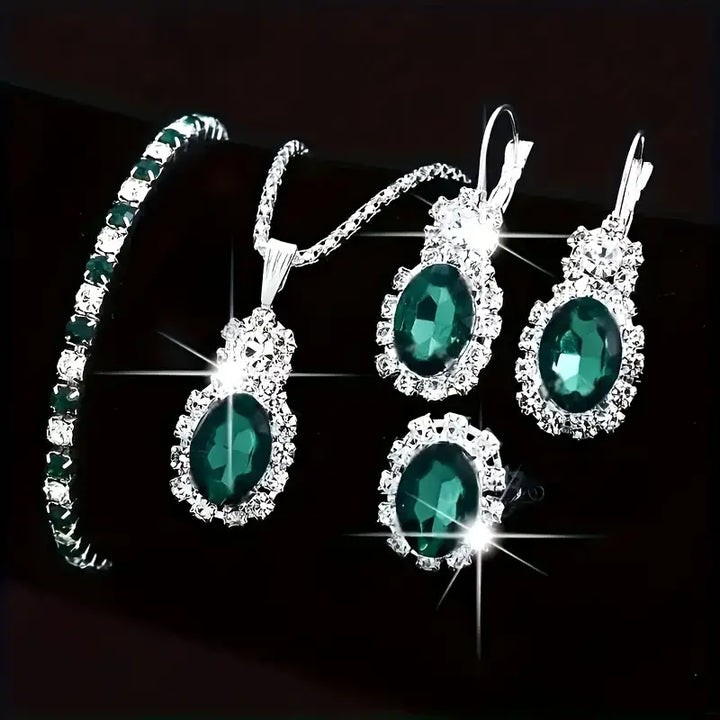 Seloria Grevalyn Jewellery Set | White Gold