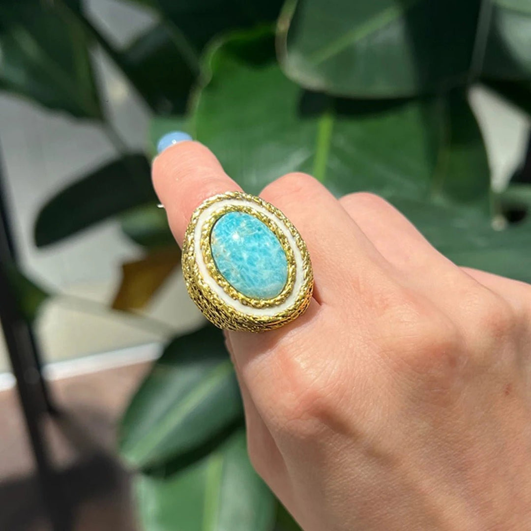 Bague Radiante Aqua Crest