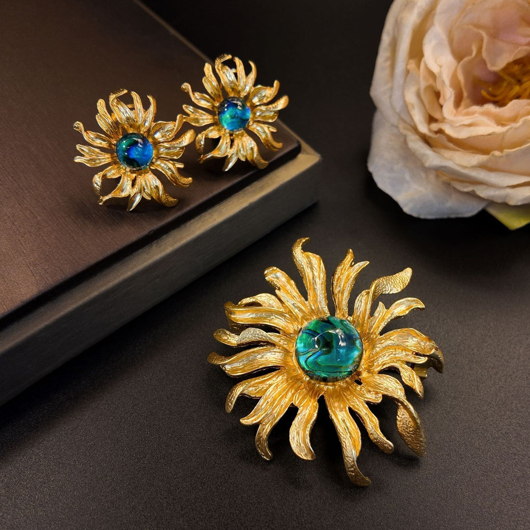 Broche Azure Fleur