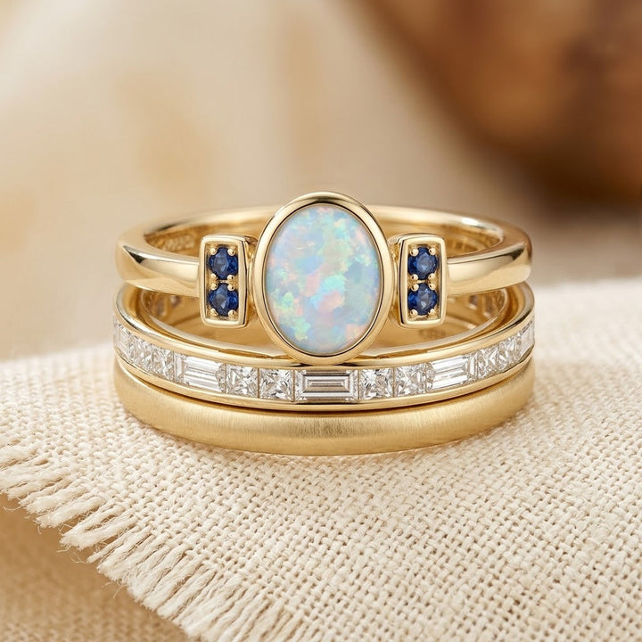 Stackable Gold Ring Set