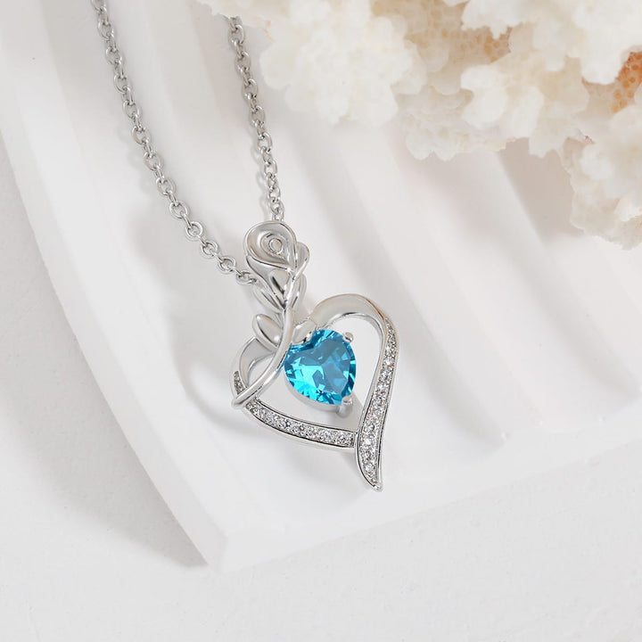 Collier en Diamant en Forme de Cœur