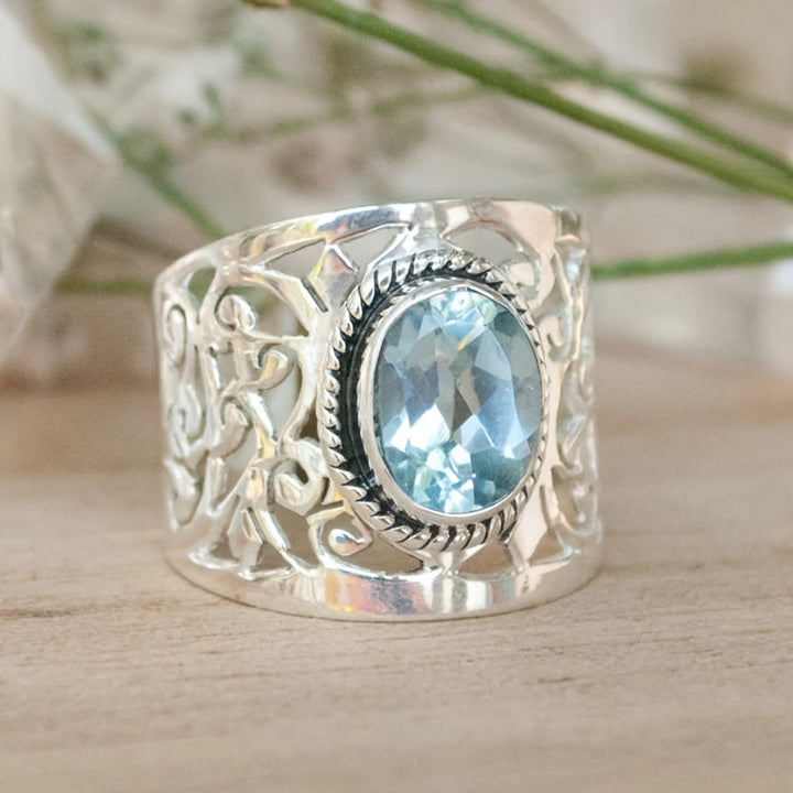 Bague Large en Cristal Bohémien