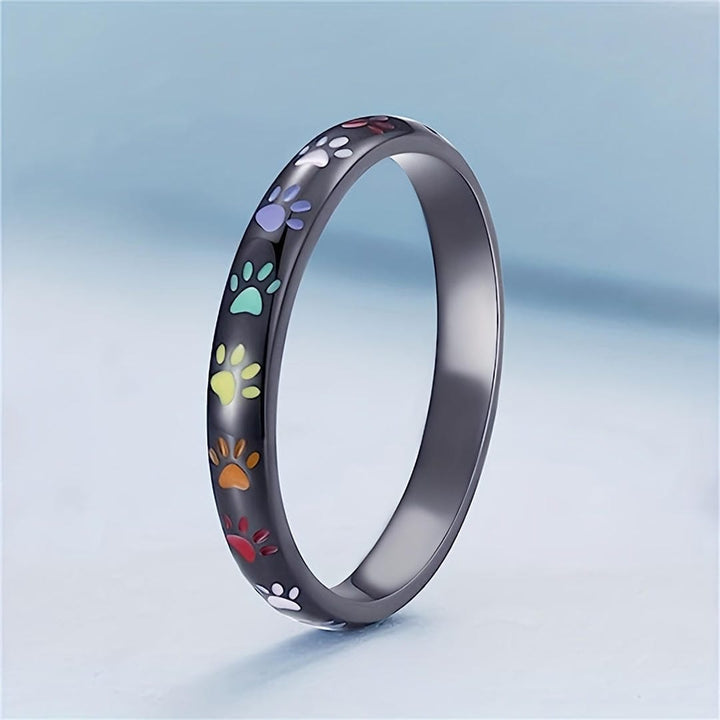 Bague de Promesse Élégante en Forme de Patte
