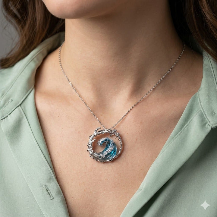 Collier Vague Azur