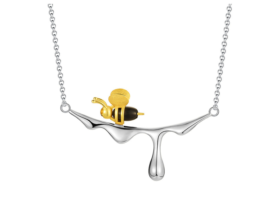 Collier Abeille et Miel Coulant