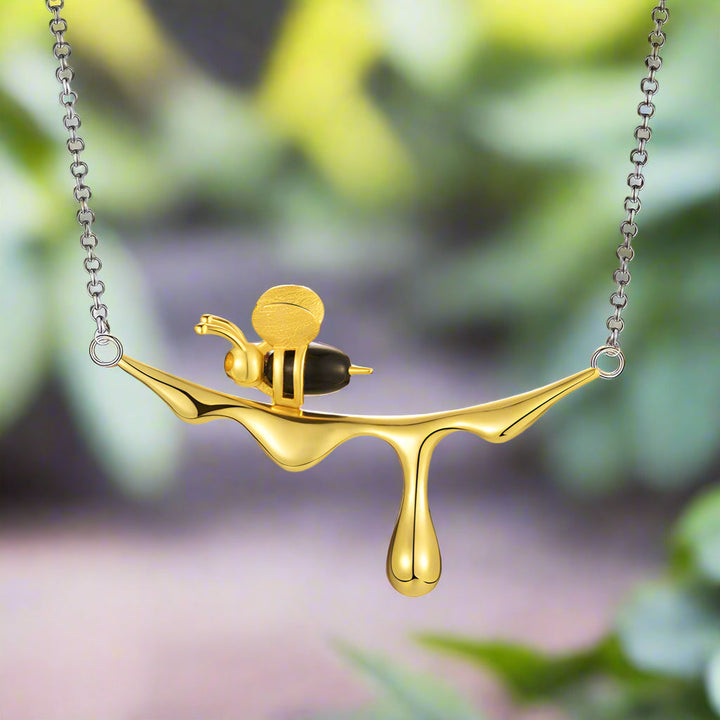 Collier Abeille et Miel Coulant