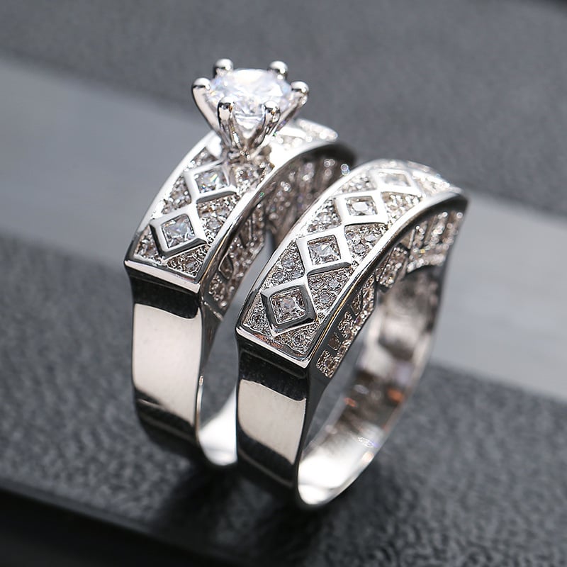 Ensemble de Bagues en Zircon Vent Froid
