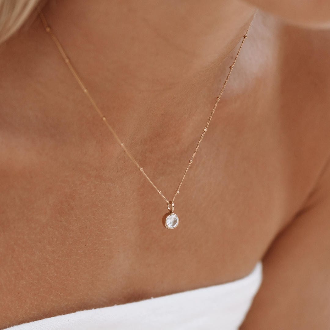 Collier en Pierre Précieuse Cercle Éclatant
