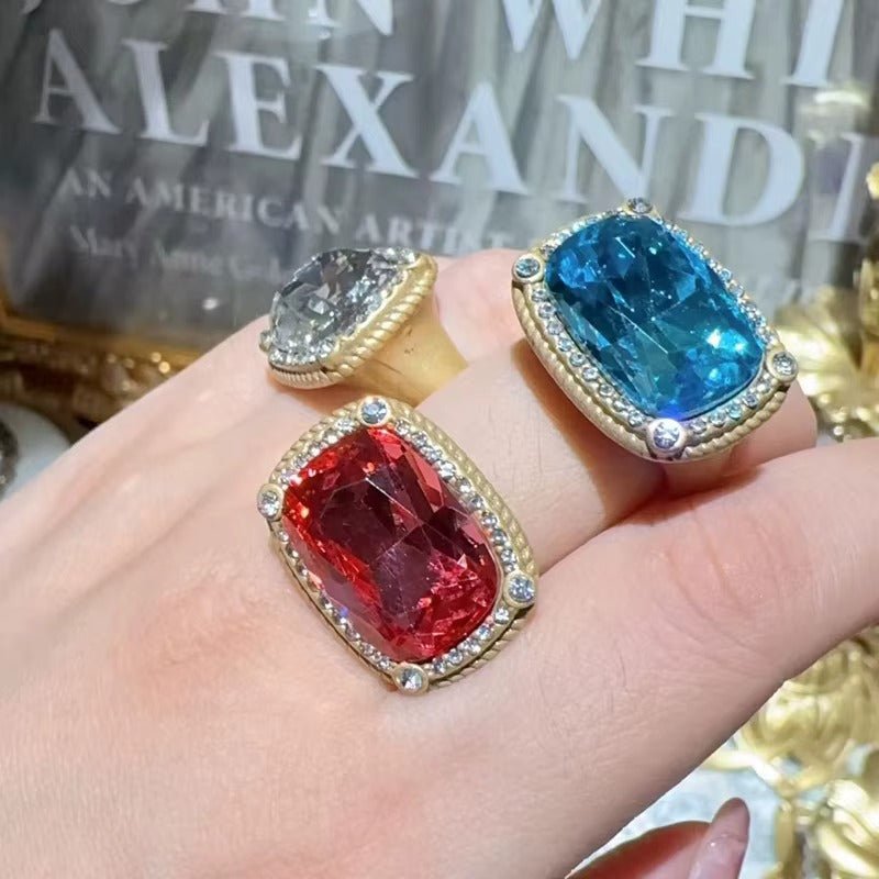 Bague en Or Veritas Bleue