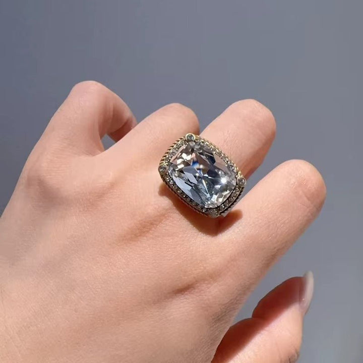 Bague en Or Veritas Bleue
