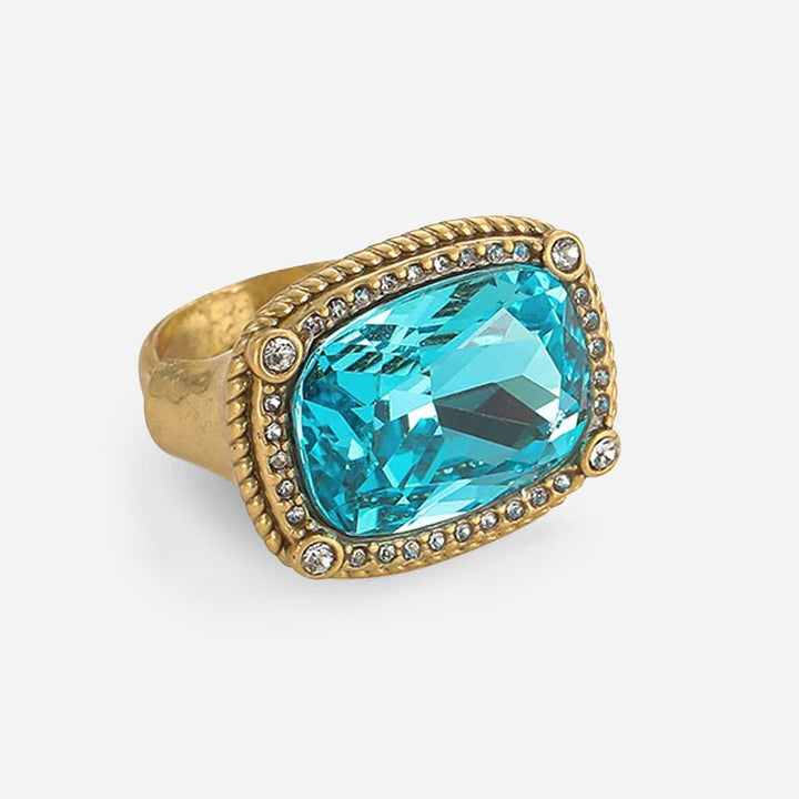 Bague en Or Veritas Bleue