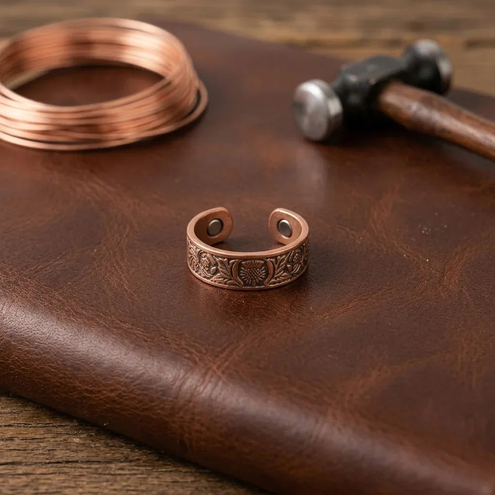 Bague en cuivre brut Bole