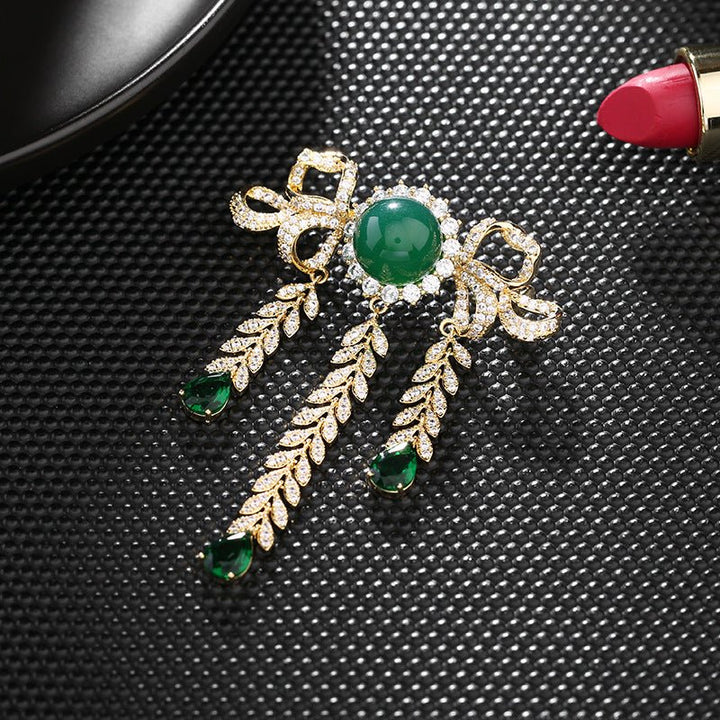 Broche en cristal Bowfall