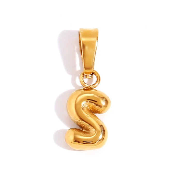 Collier Pendentif Lettre Bulle Chic