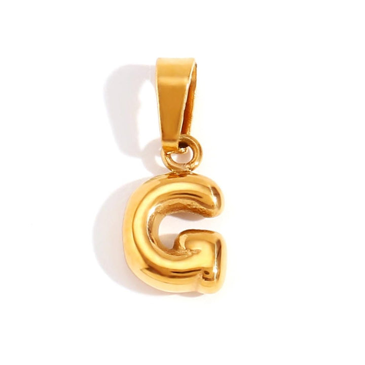 Collier Pendentif Lettre Bulle Chic