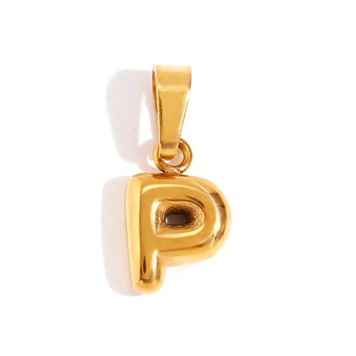 Collier Pendentif Lettre Bulle Chic