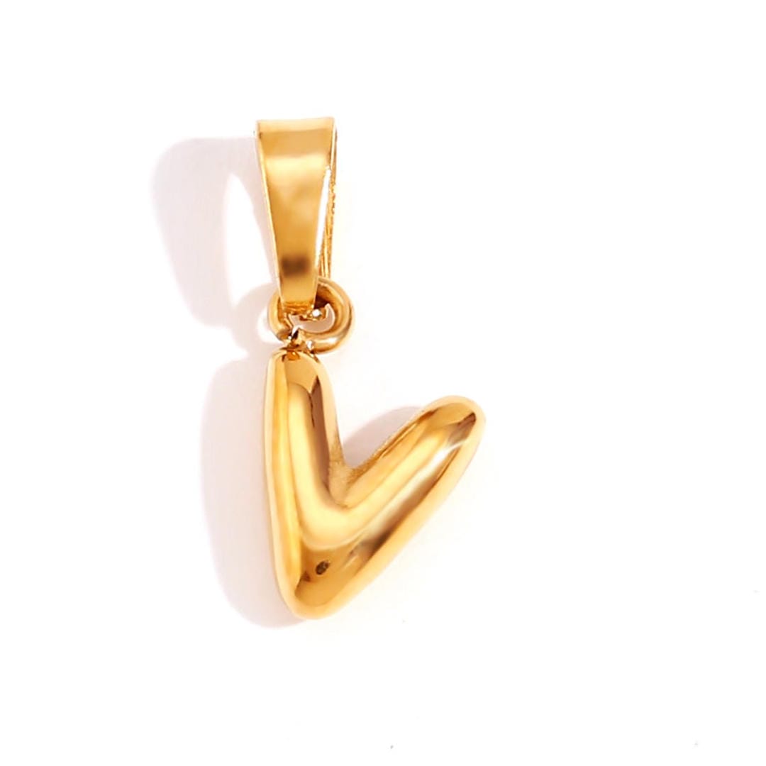 Collier Pendentif Lettre Bulle Chic