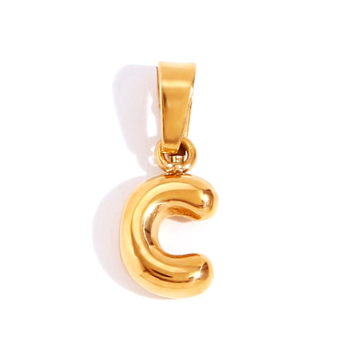 Collier Pendentif Lettre Bulle Chic