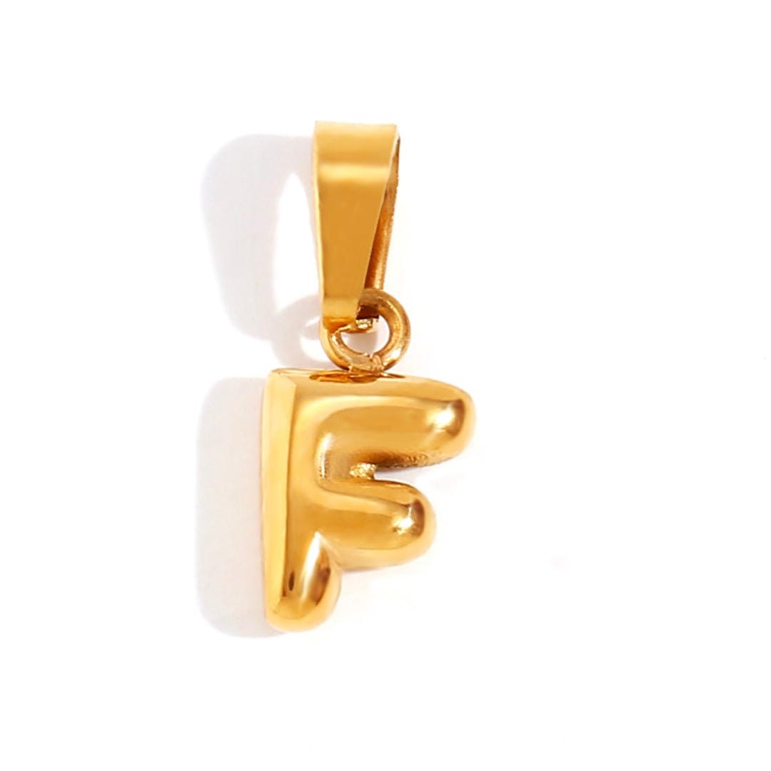 Collier Pendentif Lettre Bulle Chic