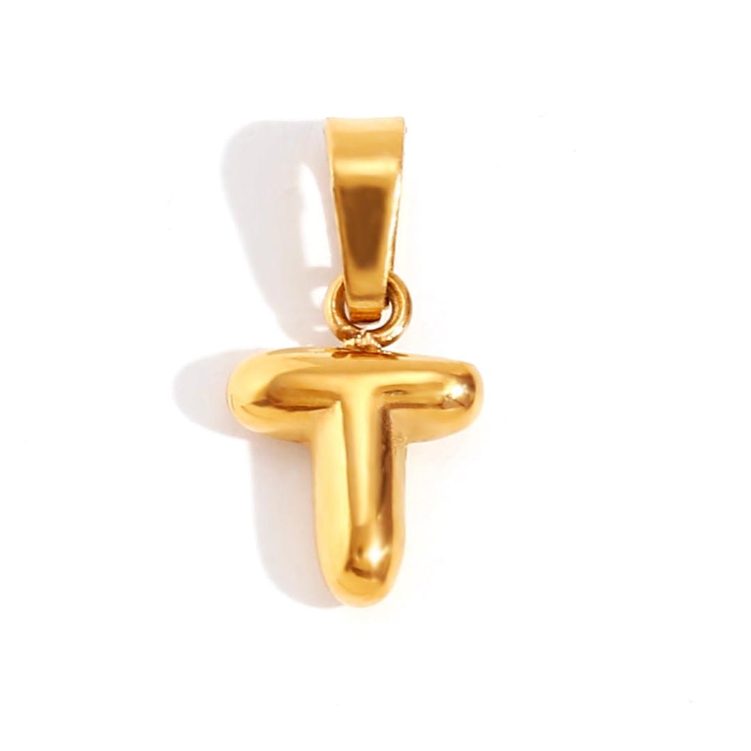 Collier Pendentif Lettre Bulle Chic