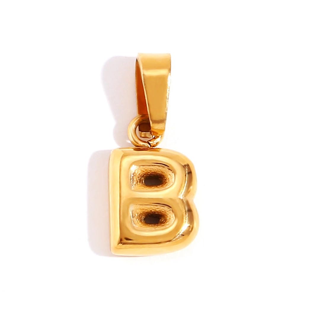 Collier Pendentif Lettre Bulle Chic